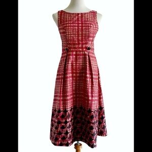 MERONA Houndstooth Fit and Flare Sleeveless Dress